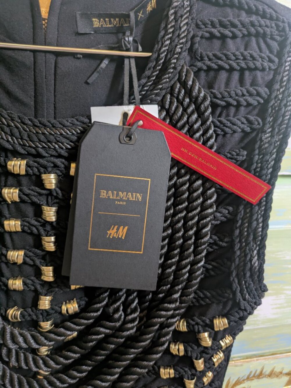 NWT BALMAIN x H&M Women's Sleeveless Rope Top - Picture 8 of 8